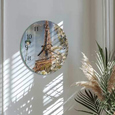 Kerek üvegóra Eiffel-torony Párizs