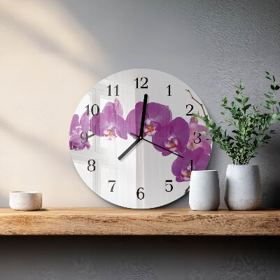 Kerek üvegóra Orchidea