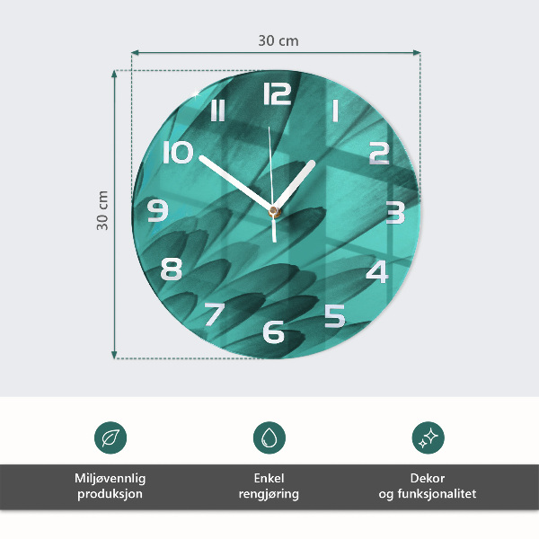 Kerek üvegóra Absztrakt vonalak