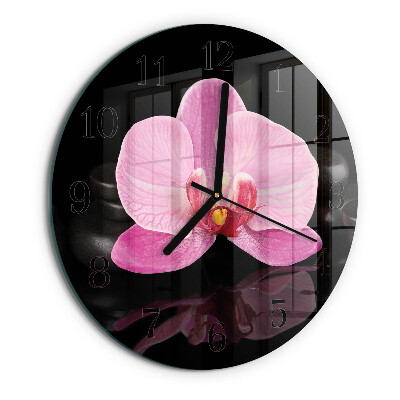 Kerek üvegóra Orchidea