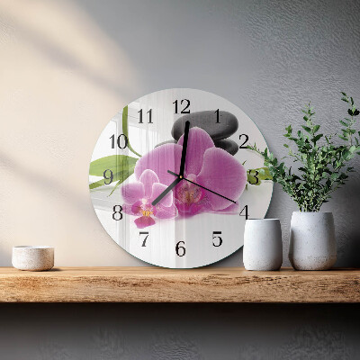 Kerek üvegóra Orchidea