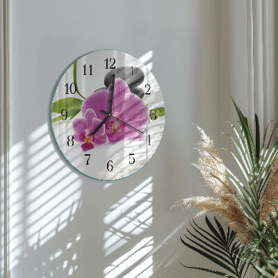 Kerek üvegóra Orchidea