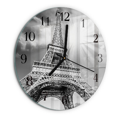 Kerek üvegóra Eiffel-torony Párizs