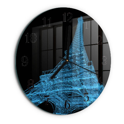 Kerek üvegóra Eiffel-torony Párizs