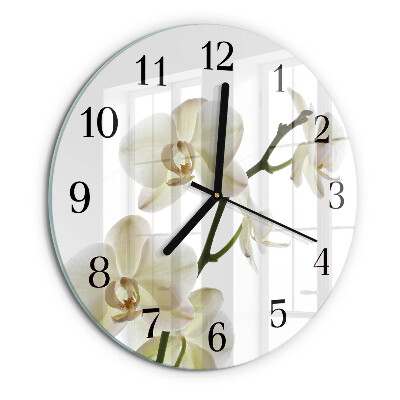Kerek üvegóra Orchidea