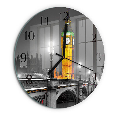 Kerek üvegóra Big Ben