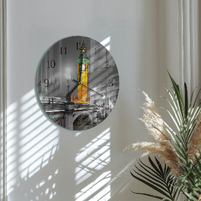 Kerek üvegóra Big Ben