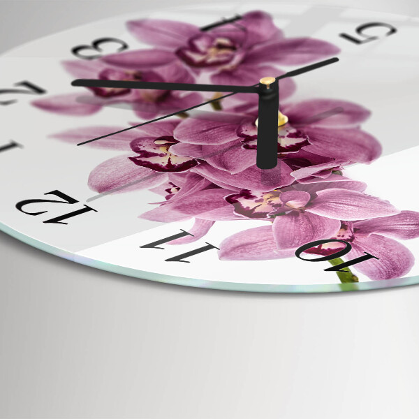 Kerek üvegóra Orchidea