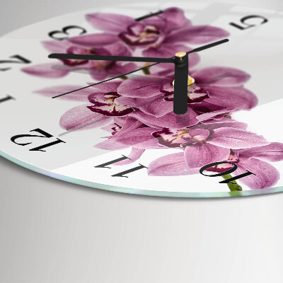 Kerek üvegóra Orchidea