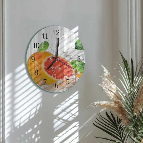 Kerek üvegóra Grapefruit