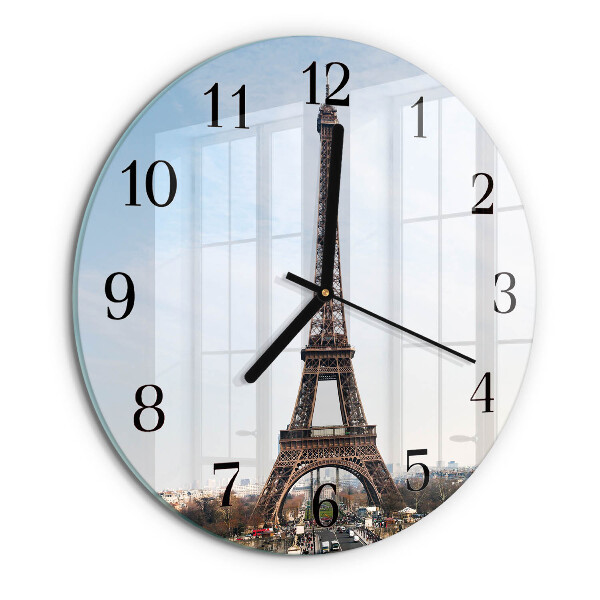 Kerek üvegóra Eiffel-torony