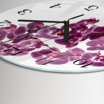 Kerek üvegóra Orchidea