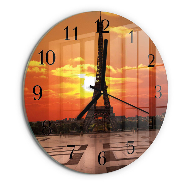 Kerek üvegóra Eiffel-torony