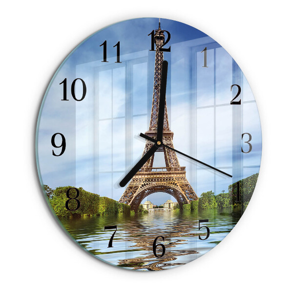 Kerek üvegóra Eiffel-torony
