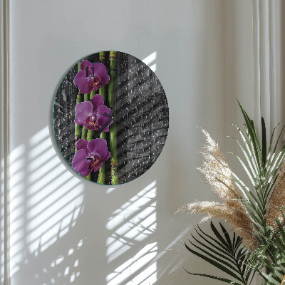 Kerek üvegóra Orchidea