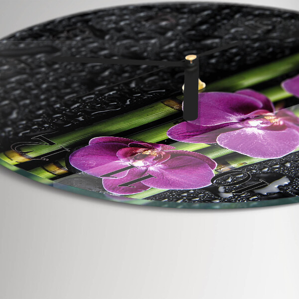 Kerek üvegóra Orchidea