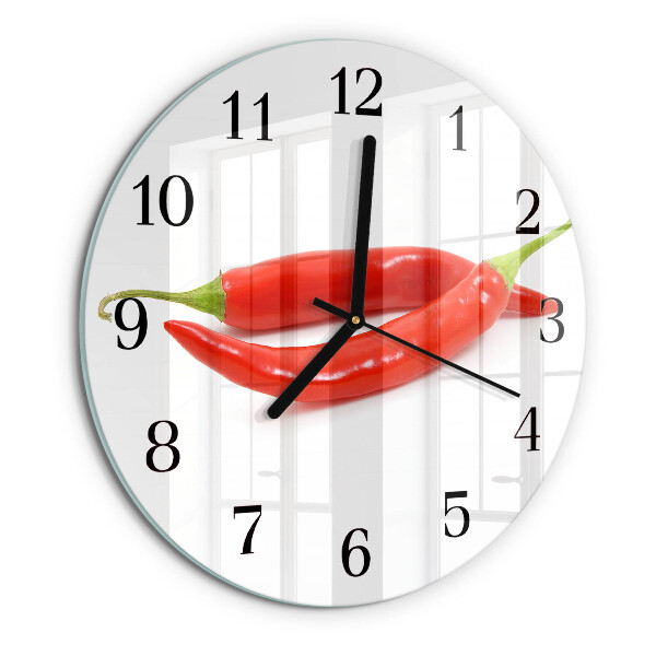 Kerek üvegóra Chili paprika