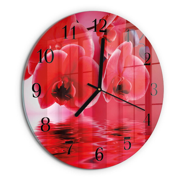Kerek üvegóra Orchidea