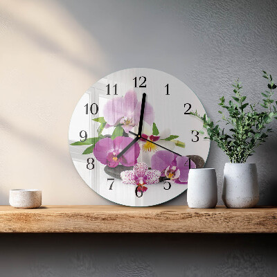Kerek üvegóra Orchidea