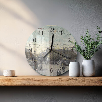 Kerek üvegóra Képeslap