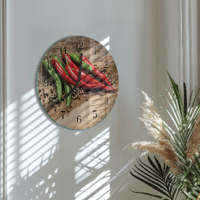 Kerek üvegóra Chili paprika