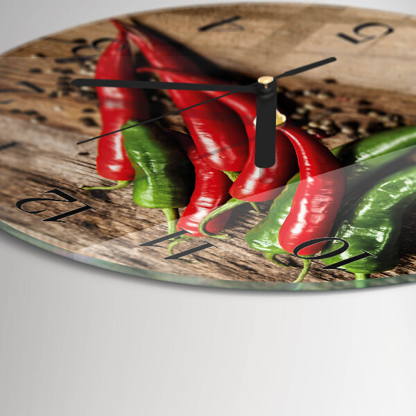 Kerek üvegóra Chili paprika