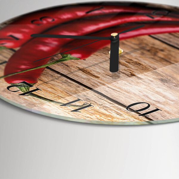 Kerek üvegóra Chili paprika