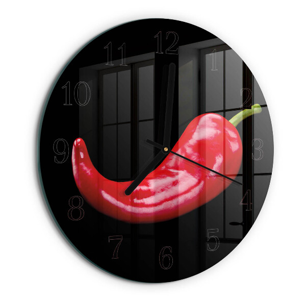 Kerek üvegóra Chili paprika