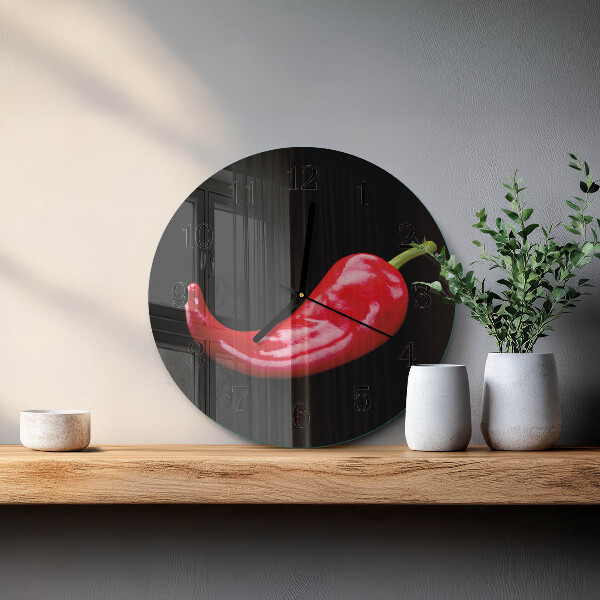 Kerek üvegóra Chili paprika