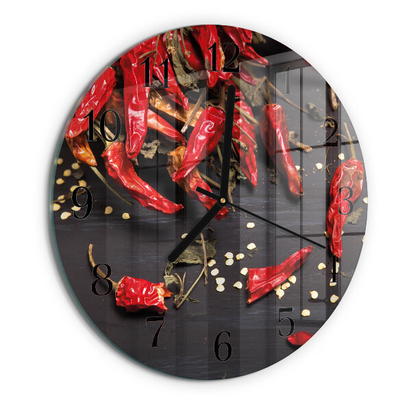 Kerek üvegóra Chili paprika