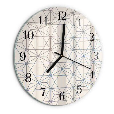 Kerek üvegóra Geometrikus minta