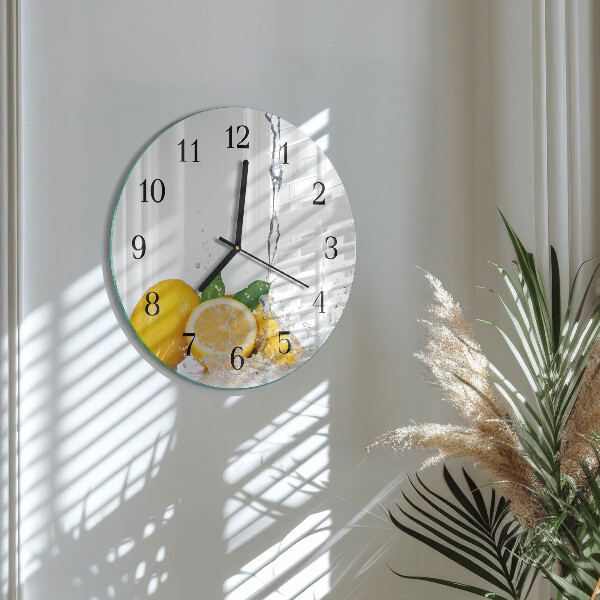 Kerek üvegóra Citrom