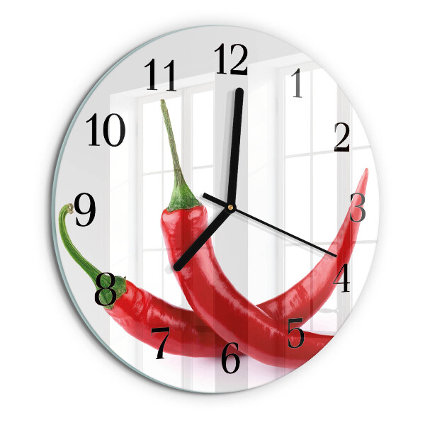 Kerek üvegóra Chili paprika