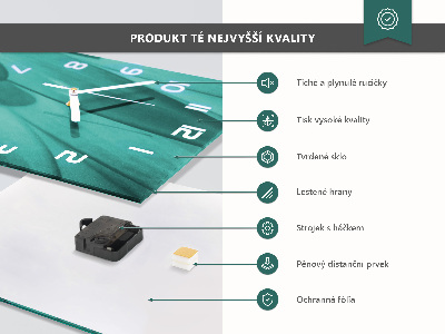 Téglalap alakú üvegóra Absztrakció