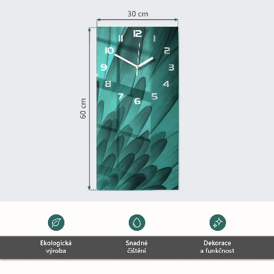 Téglalap alakú üvegóra Levelek
