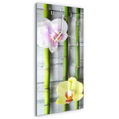 Téglalap alakú üvegóra Orchidea bambusz