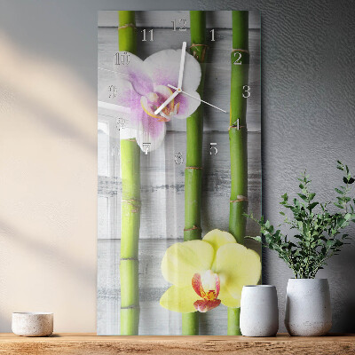 Téglalap alakú üvegóra Orchidea bambusz