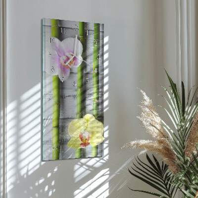 Téglalap alakú üvegóra Orchidea bambusz