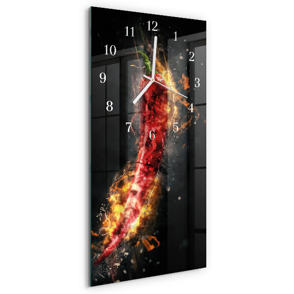 Téglalap alakú üvegóra Csípős paprika