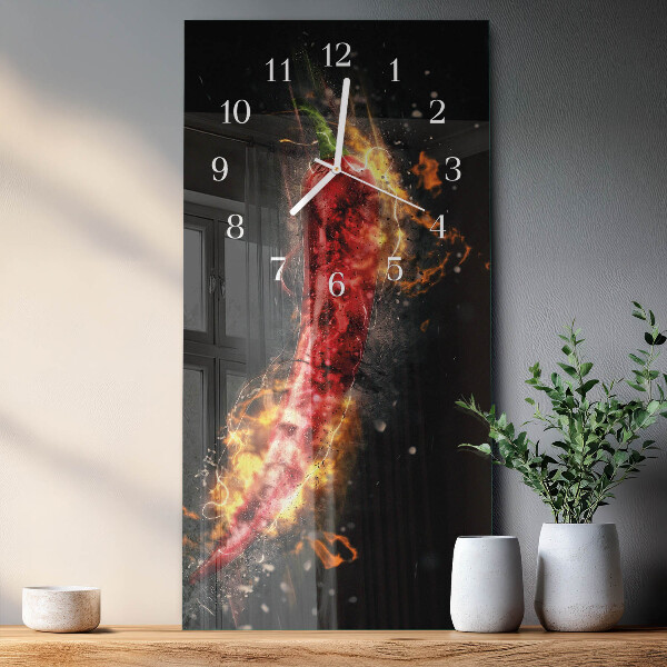 Téglalap alakú üvegóra Csípős paprika