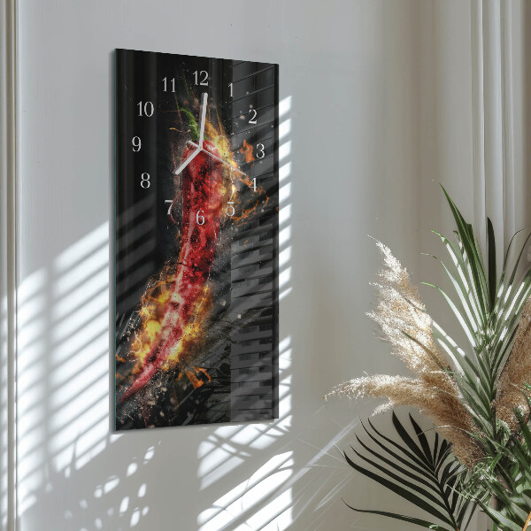 Téglalap alakú üvegóra Csípős paprika