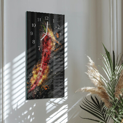 Téglalap alakú üvegóra Csípős paprika