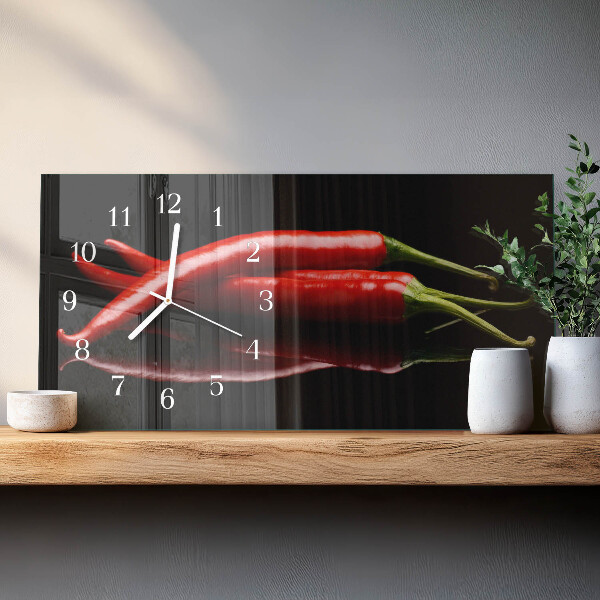 Vízszintes üvegóra Chili paprika