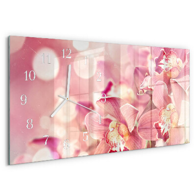 Vízszintes üvegóra Orchideák