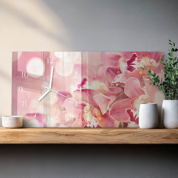 Vízszintes üvegóra Orchideák