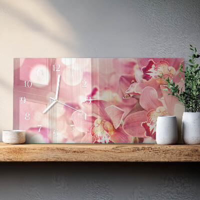 Vízszintes üvegóra Orchideák