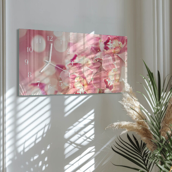 Vízszintes üvegóra Orchideák