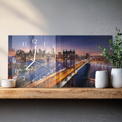 Vízszintes üvegóra New York