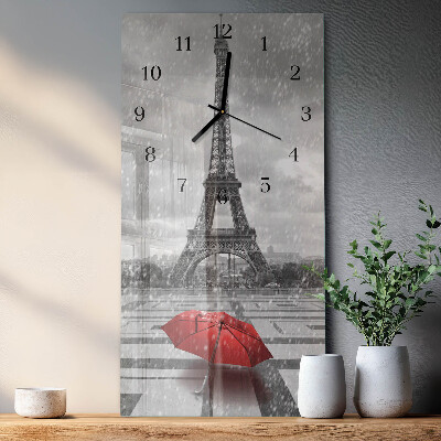 Négyszögletes üvegóra Eiffel-torony