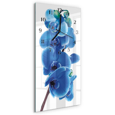 Négyszögletes üvegóra Orchidea